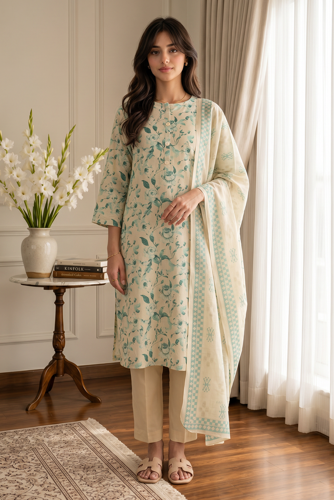 Zellbury Summer RTW – Kurta Dupatta Trouser - 2700