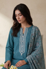 Zellbury Summer RTW – Embroidered Kurta Dupatta Trouser - 3202