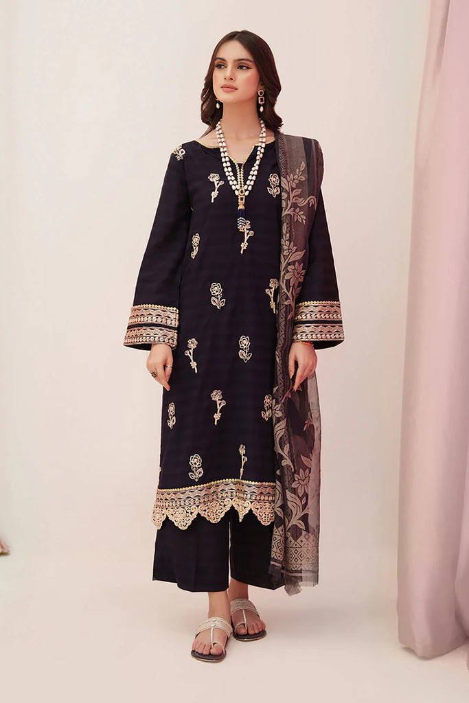 Zellbury Luxury Collection – Embroidered Shirt Shalwar Dupatta  - Lawn Suit WULC22E30355