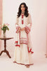 Zellbury Festive Collection  – Embroidered Shirt Shalwar Dupatta - Cream - Khaadi Net Suit - 0363 - WULC22E30363
