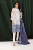 Zellbury Luxury Collection – Embroidered Shirt Shalwar Dupatta - White - Poly Net Suit-0292 WULC23E30292