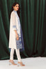 Zellbury Luxury Collection – Embroidered Shirt Shalwar Dupatta - White - Poly Net Suit-0292 WULC23E30292