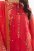 Zellbury Luxury Collection – Embroidered Shirt Shalwar Dupatta - Red - Organza Suit-0303 WULC23E30303