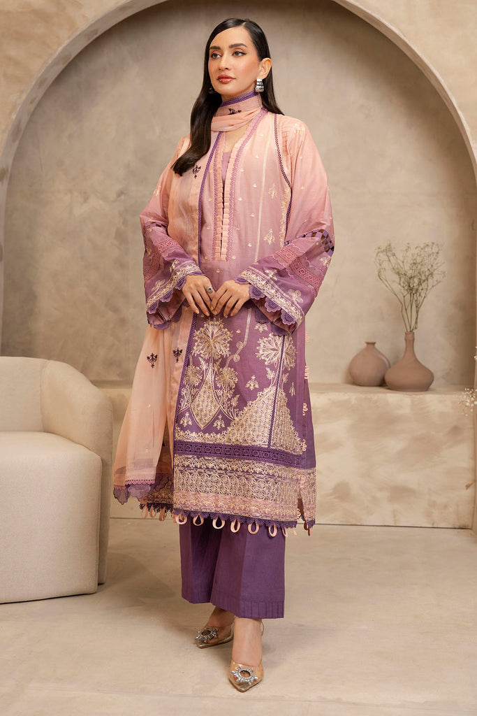 Zellbury Embroidered 3PC Lawn – W0300