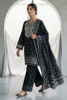 Zellbury Monochrome – Embroidered Shirt Dupatta - 1067
