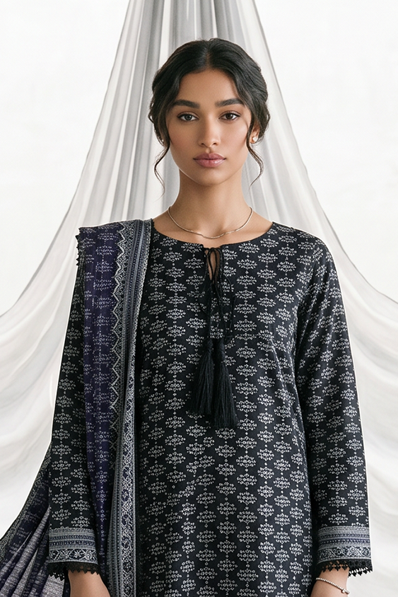 Zellbury Monochrome Lawn – Shirt Dupatta - 1061