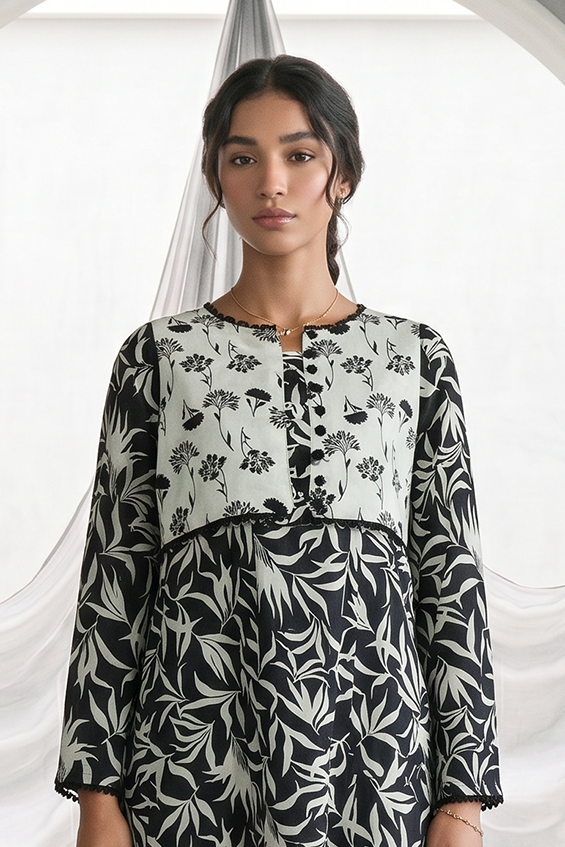 Zellbury Monochrome Lawn – Shirt Shalwar - 1062