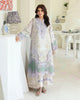 Roheenaz Petals in Print Lawn – White Camellia
