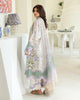 Roheenaz Petals in Print Lawn – White Camellia