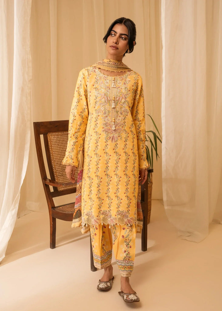 Aabyaan Izabel Linen Prints Fall/Winter – ALARA (AZ-07)