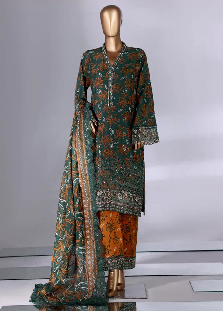 Bin Saeed Stitched Lawn Suit – B-2