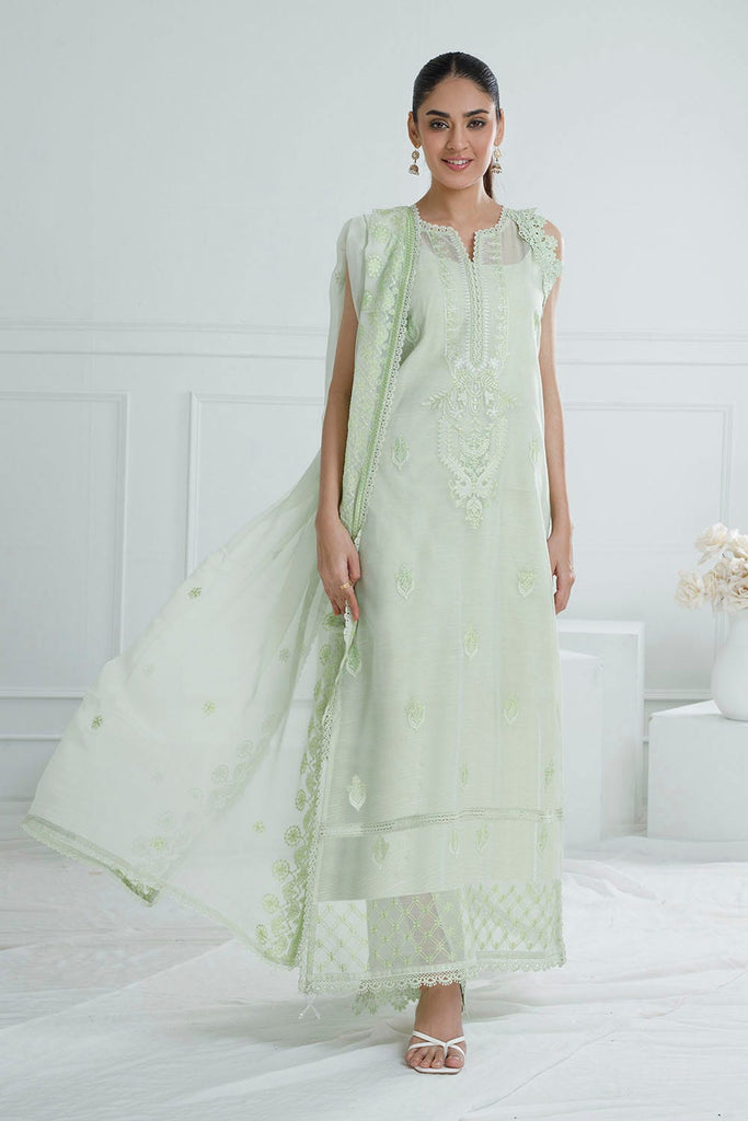 Gul Ahmed · The Joy of Summer – 3 Piece Embroidered Paper Cotton Suit with Embroidered Chiffon Dupatta PM-52030