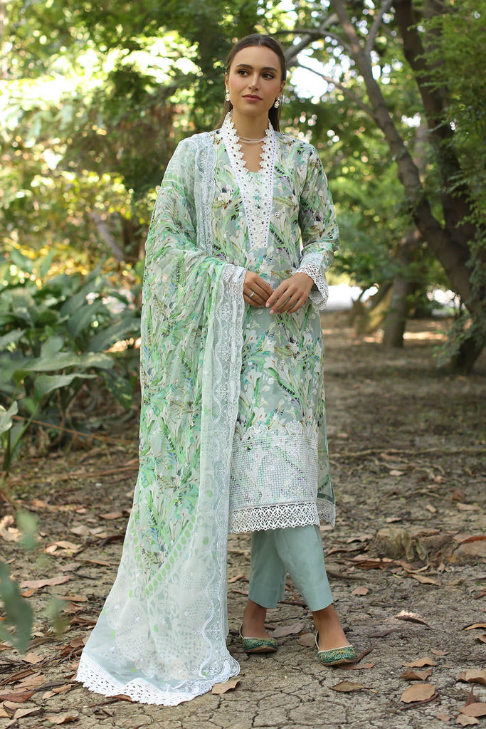 Gul Ahmed · The Joy of Summer – 3 Piece Embroidered Printed Lawn Suit with Embroidered Printed Chiffon Dupatta PR-52007