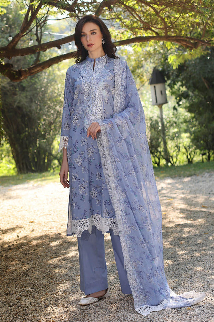 Gul Ahmed · The Joy of Summer – 3 Piece Embroidered Printed Lawn Suit with Embroidered Printed Chiffon Dupatta PR-52009