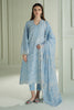 Cross Stitch Mahiri – Lavender Blue - 3pc Embroidered Lawn Suit