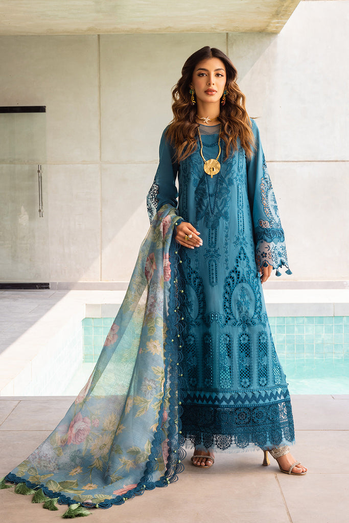 Saira Rizwan X Maya Ali Luxury Lawn Collection 2024 – SAPPHIRE - SRLL24-07