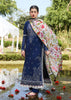 Hussain Rehar Spring/Summer Luxury Lawn – Cyan