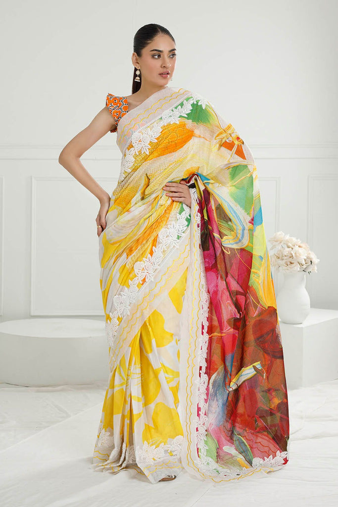 Gul Ahmed · The Joy of Summer – 3 Piece Denting Lawn Saree SR-52009