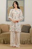 Cross Stitch Daily Wear – WHITE ORNATE-2 PC PRINTED LAWN SUIT
