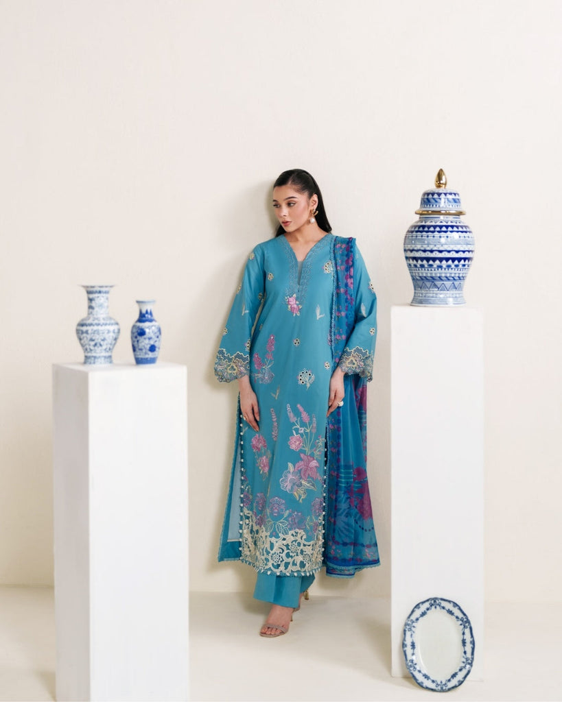 Neeshay Whispers of Summer Luxury Lawn – SKYLA