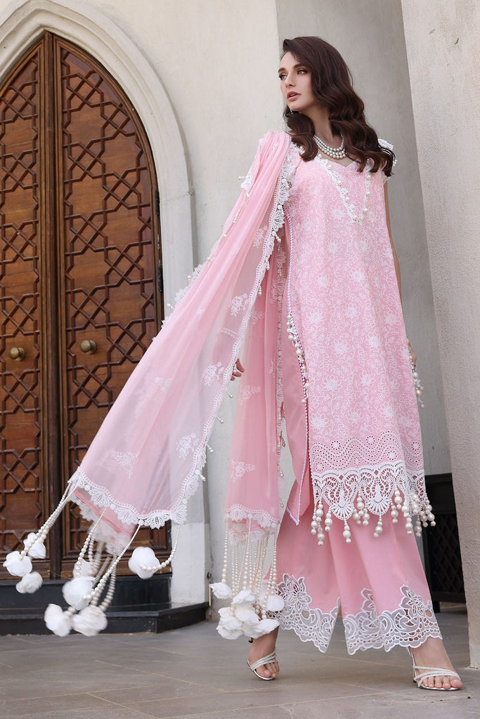 Gul Ahmed · The Joy of Summer – 3 Piece Schiffli Embroidered Lawn Suit with Schiffli Embroidered Chiffon Dupatta PM-52051