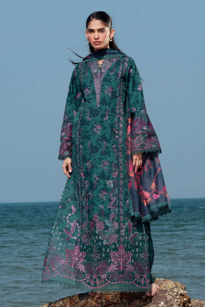 Afrozeh Summer Together Lawn – Emerald