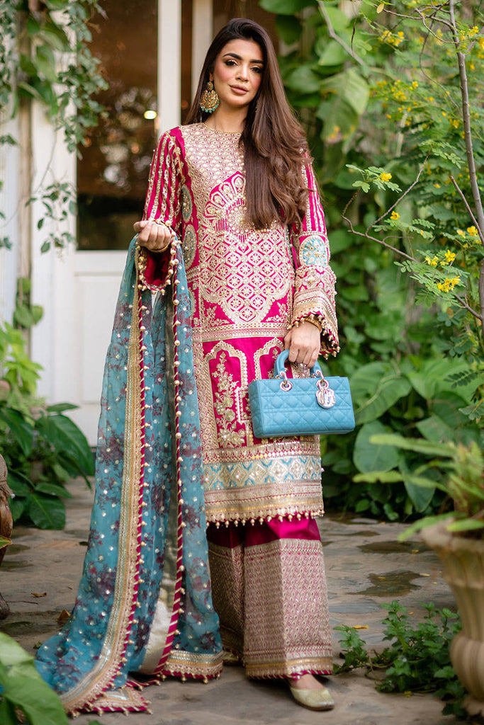 Mohsin Naveed Ranjha Zarlish Wedding Formals - LAHAREB SHAMSI IN BIBI LAL