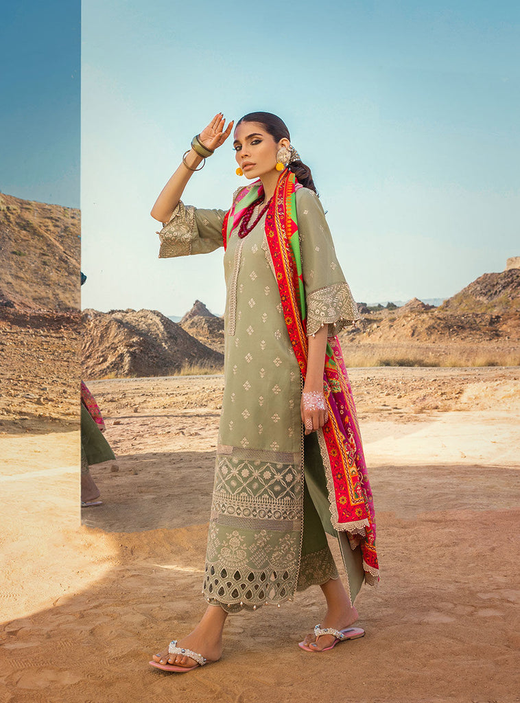 Zainab Chottani Luxury Chikankari Lawn Collection – Laal’En 10B