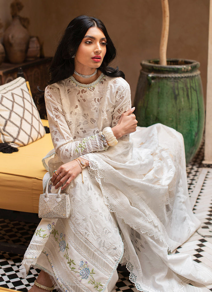 Farah Talib Aziz Luxury Lawn Collection 2023 Ourika Ivory