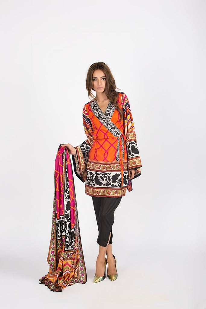 Sana Safinaz Muzlin Lawn Collection – M1-01B - YourLibaas
 - 1