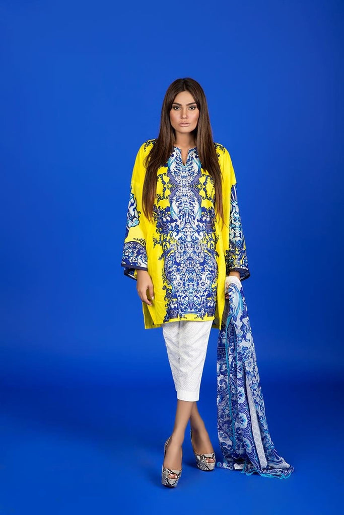 Sana Safinaz Muzlin Lawn Collection – M1-13A - YourLibaas
 - 1