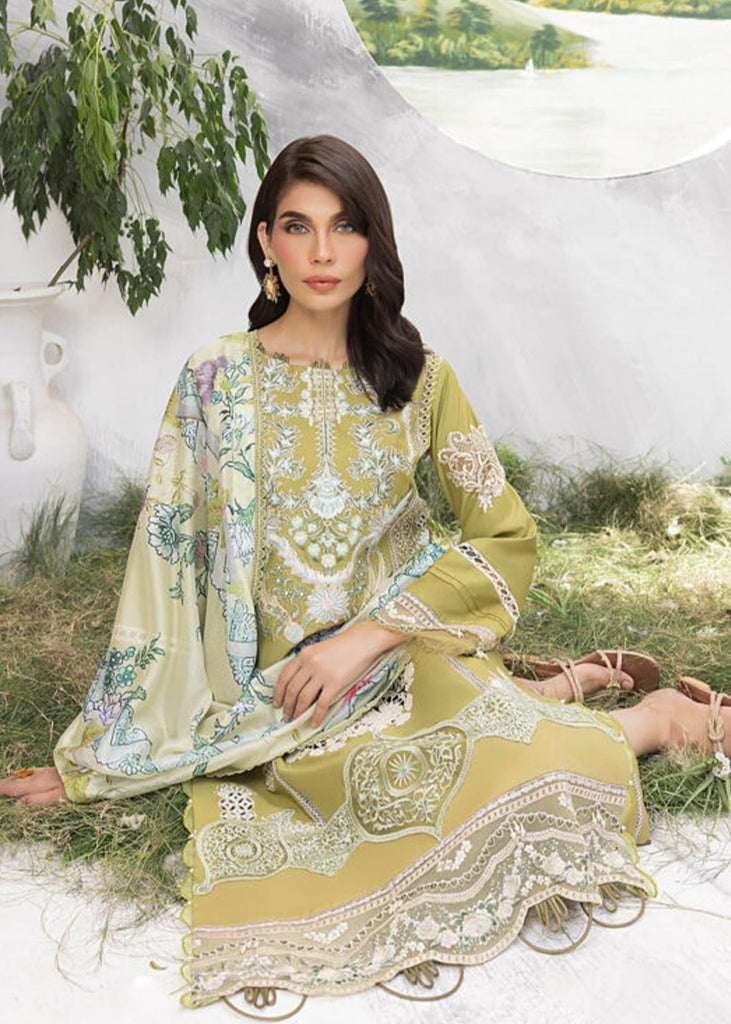 Asifa & Nabeel Aleyna Lawn Collection Vol-2 – AVOCADO (ALV-15)