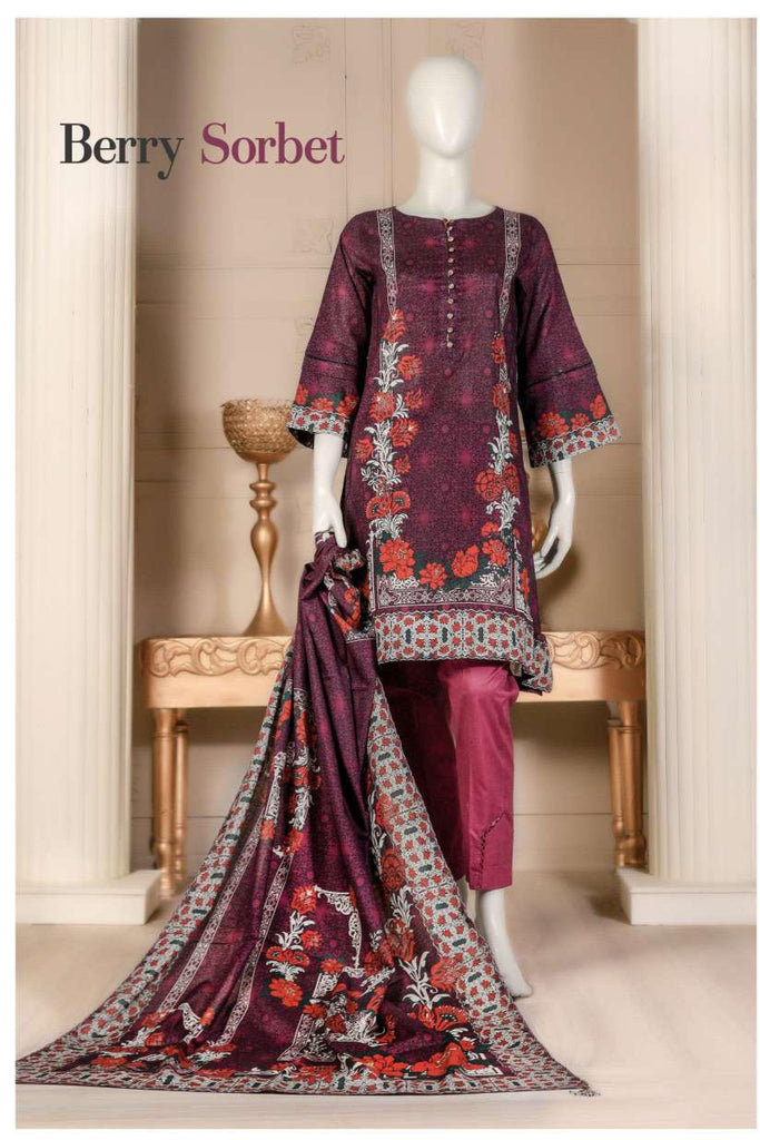 Aansa by Owais Gujrati Summer Collection 2019 – 10A - Berry Sorbet