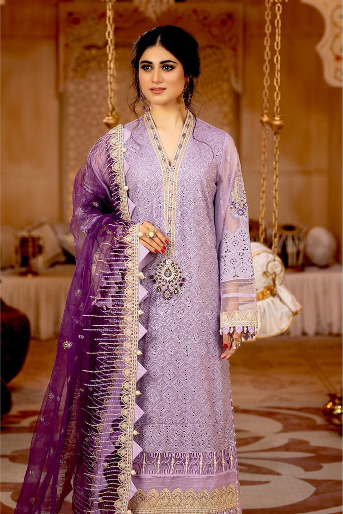 Adan's Libas Ravia Schiffli Embroidered Chiffon Collection – Aagaz e Suba
