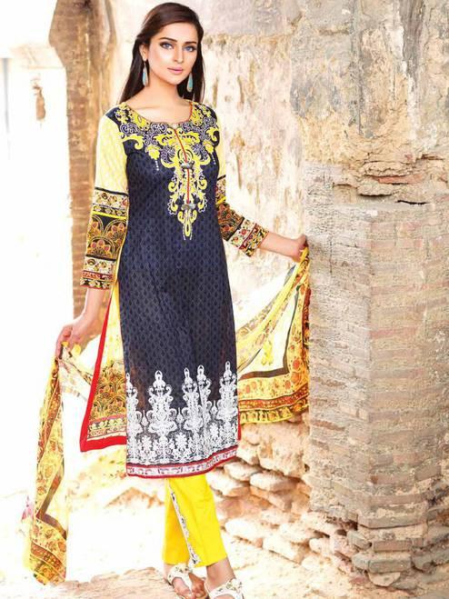 Zanisha Embroidered Lawn Collection 2016 –  02B - YourLibaas
 - 1