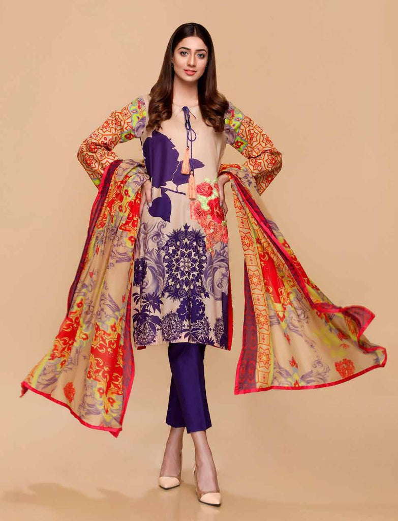 Charizma Yellow Series Spring/Summer Lawn Collection – YE-03A