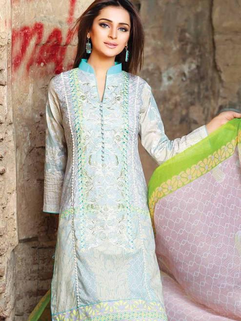Zanisha Embroidered Lawn Collection 2016 –  03A - YourLibaas
 - 1