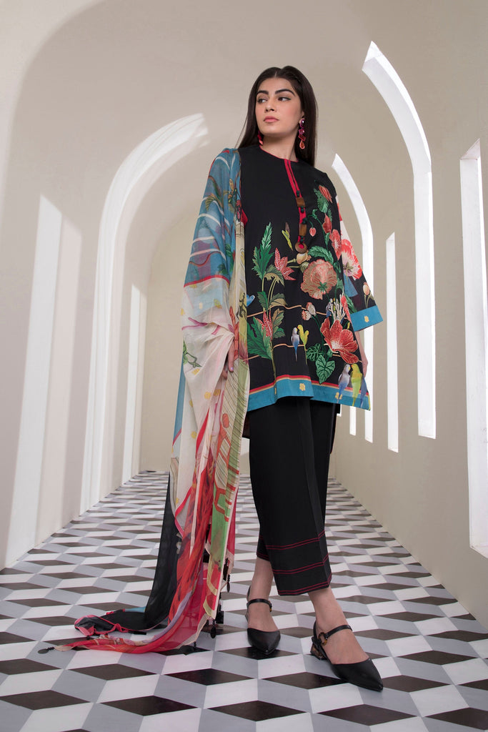 Sapphire Pop - 3 Piece Lawn Collection 2020 – Black Venus