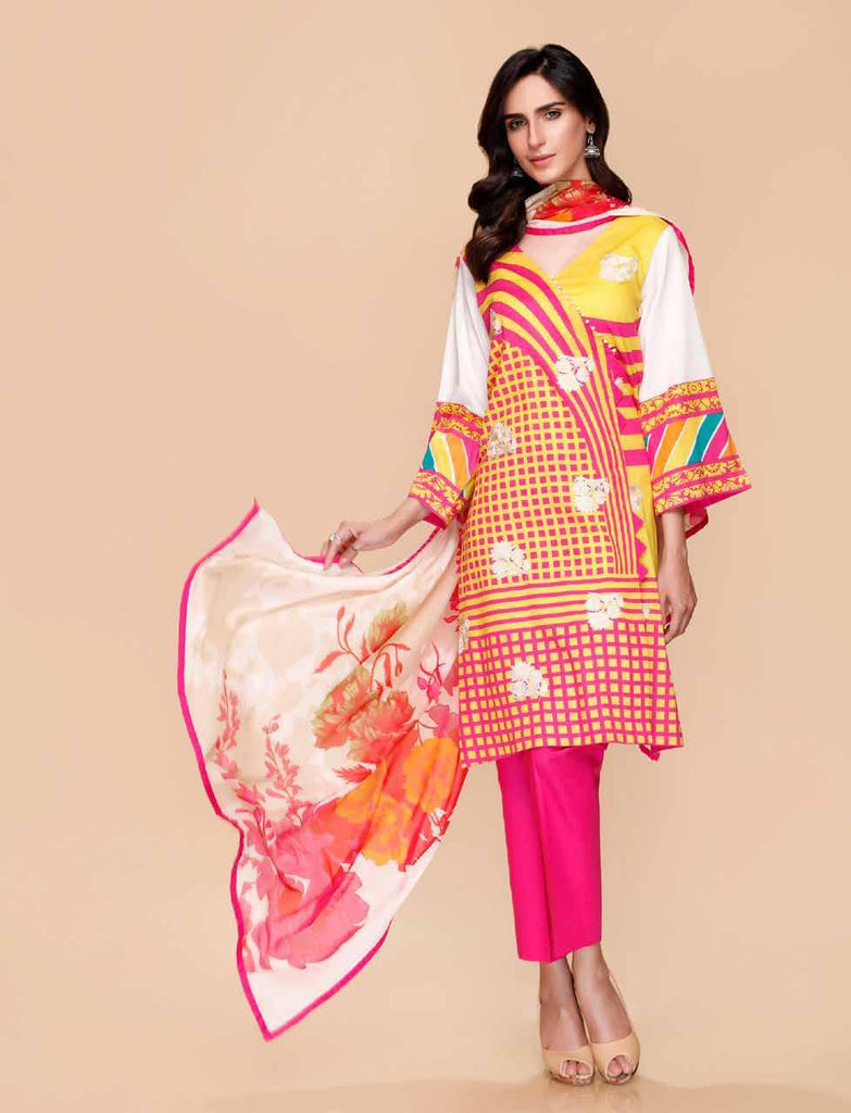 Charizma Yellow Series Spring/Summer Lawn Collection – YE-04C