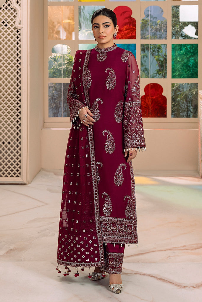 Alizeh Dua Stitched/Pret Luxury Formals – V01D06A- AMAYA ( MAGENTA )