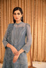 Alizeh Mehfil-e-Uroos Formal Collection – Aabgeena - V16D03 Embroidered Chiffon Gray