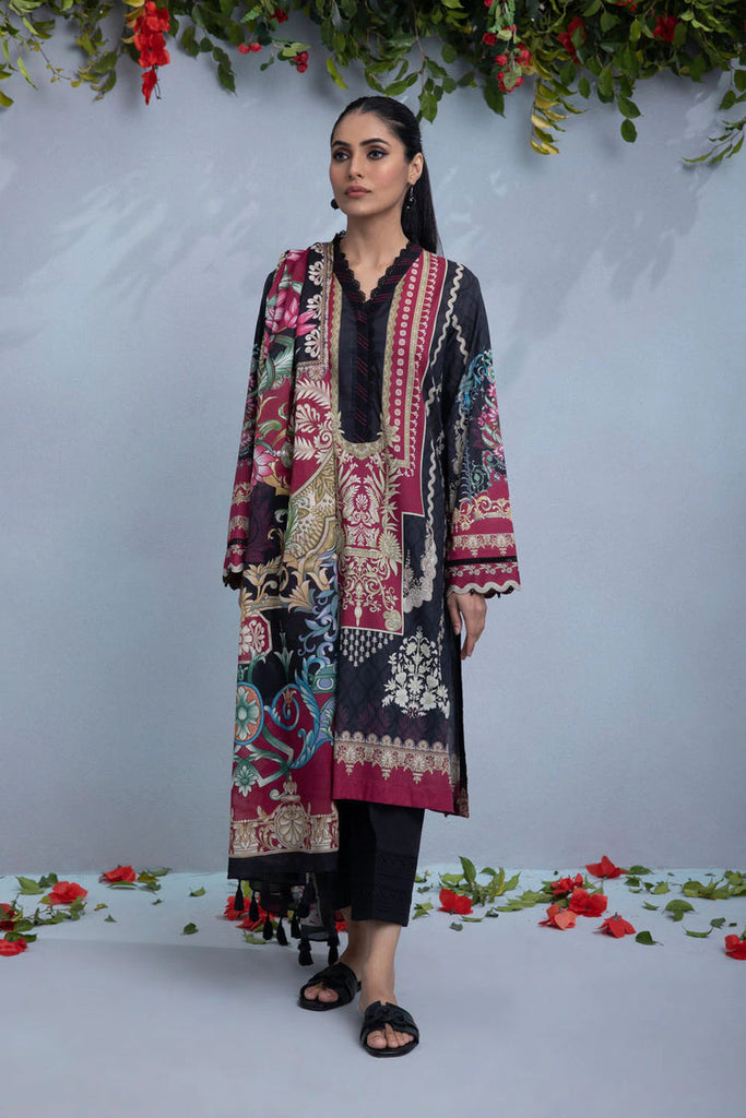 Sapphire 3Pc Printed Lawn Suit - 23-OU2DAYZ22V14