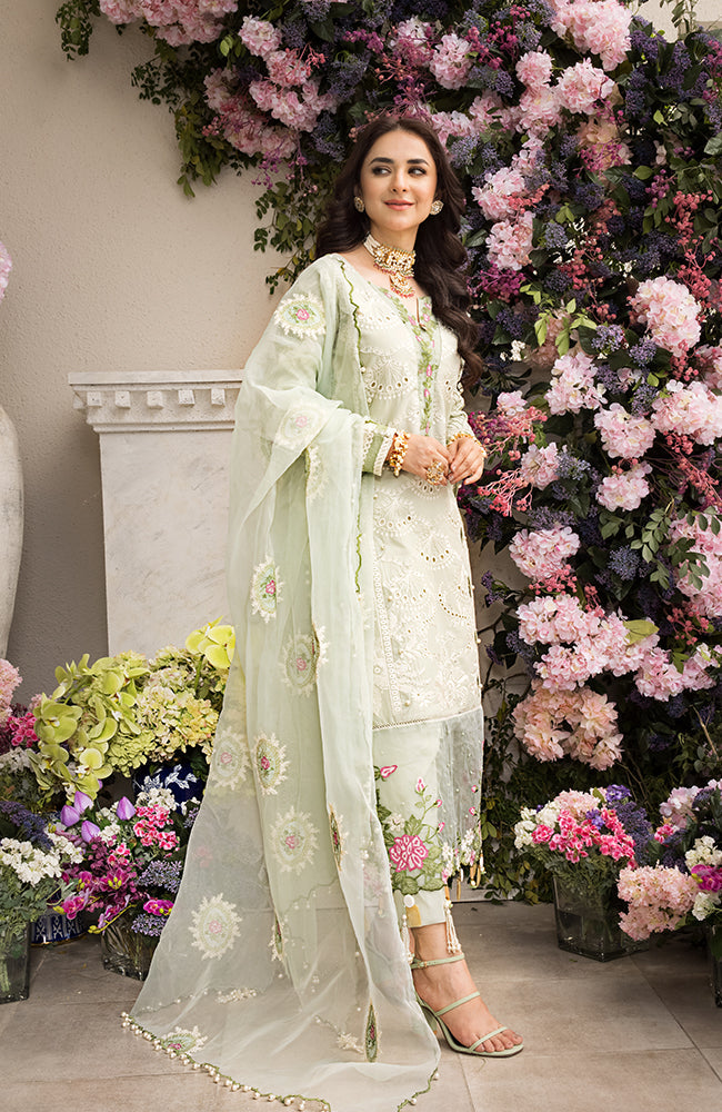 Mahiymaan Luxury Lawn Eid Edition – MLL-23-01