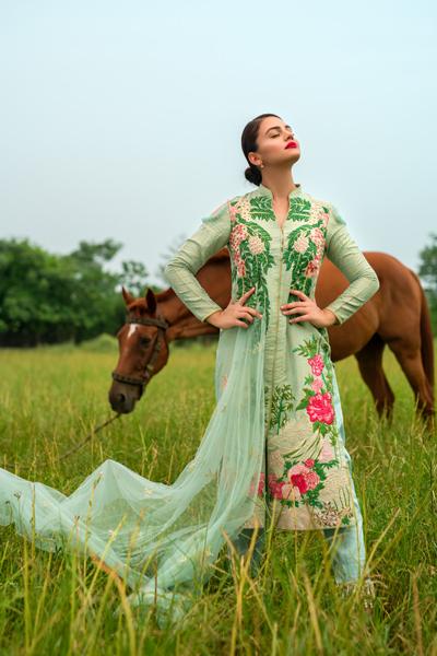Asifa & Nabeel Eid Lawn Collection 2018 – Chapter: 4B – Color me Blue