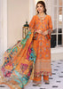 Elaf Festive Chikankari Lawn Collection 2023 – ELC-08 TANGERINE