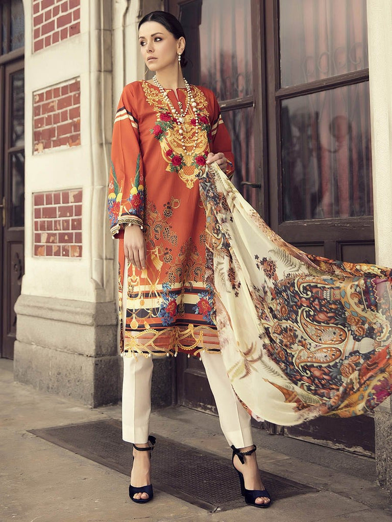 RajBari Luxury Lawn 2018 – 10A