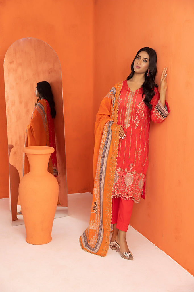 Salina Cutwork Embroidered Lawn Collection 2024 – SCWE-10