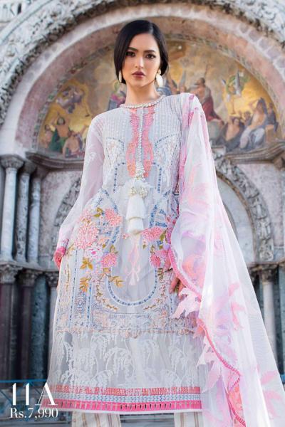 Sana Safinaz Luxury Lawn Collection 2019 – 11A - Cupola