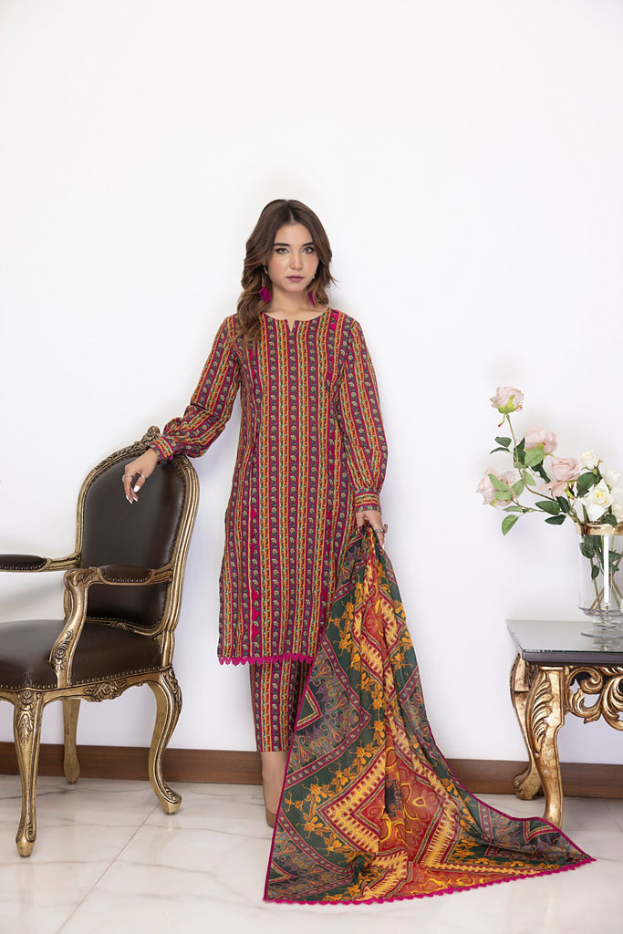 Identic Stitched Lawn Collection – ISE-11