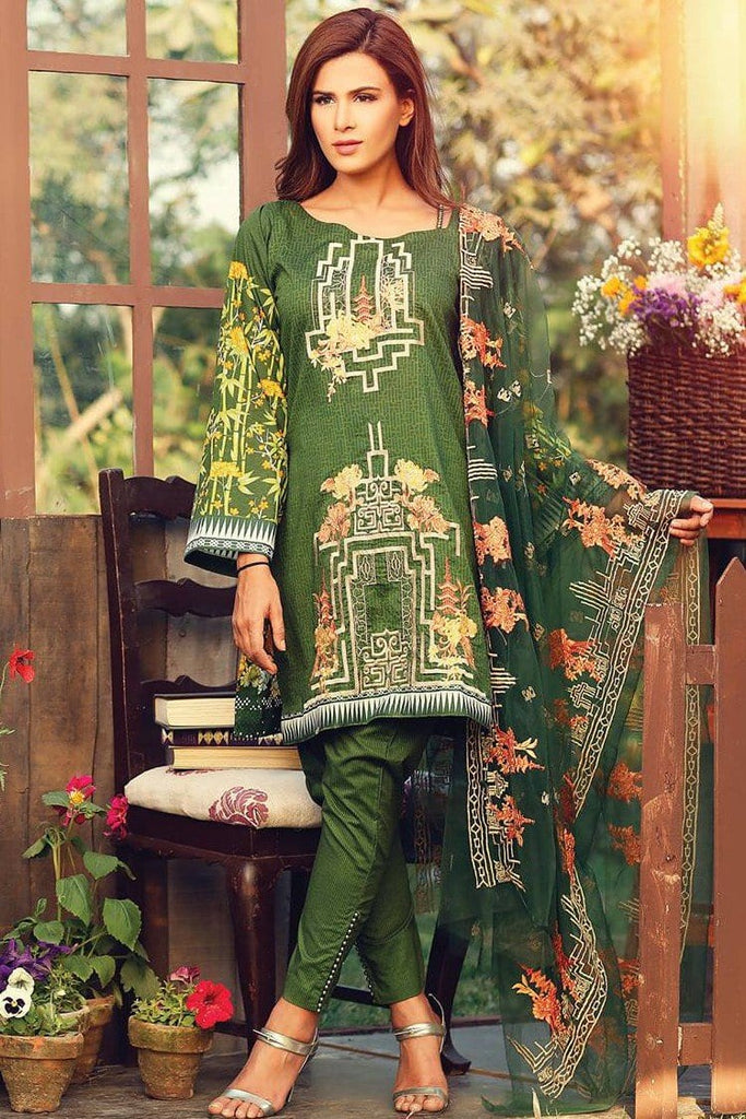 RajBari Embroidered Lawn Collection 2017 – 11B